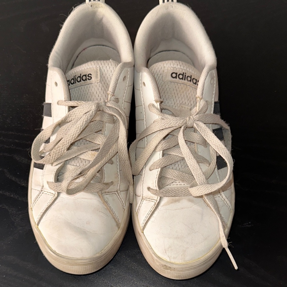 Adidas Women's White and Black Sneakers